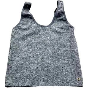 Danskin Women’s Gray Crop Top Tank Top, Size Medium